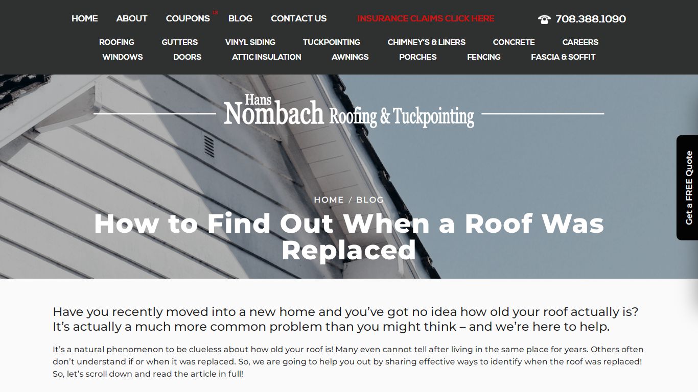 How to Find Out When a Roof Was Replaced With Ease